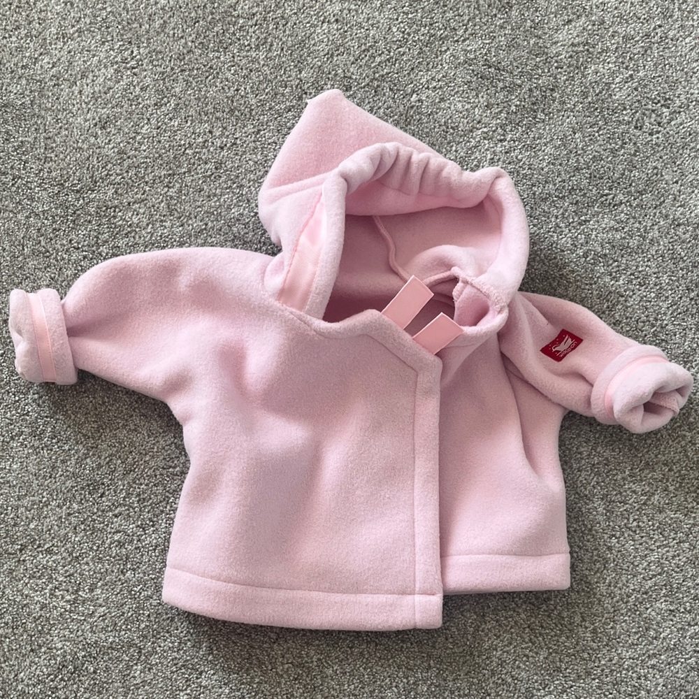 Cozy Pink Hooded Fleece Cape Jacket for Kids